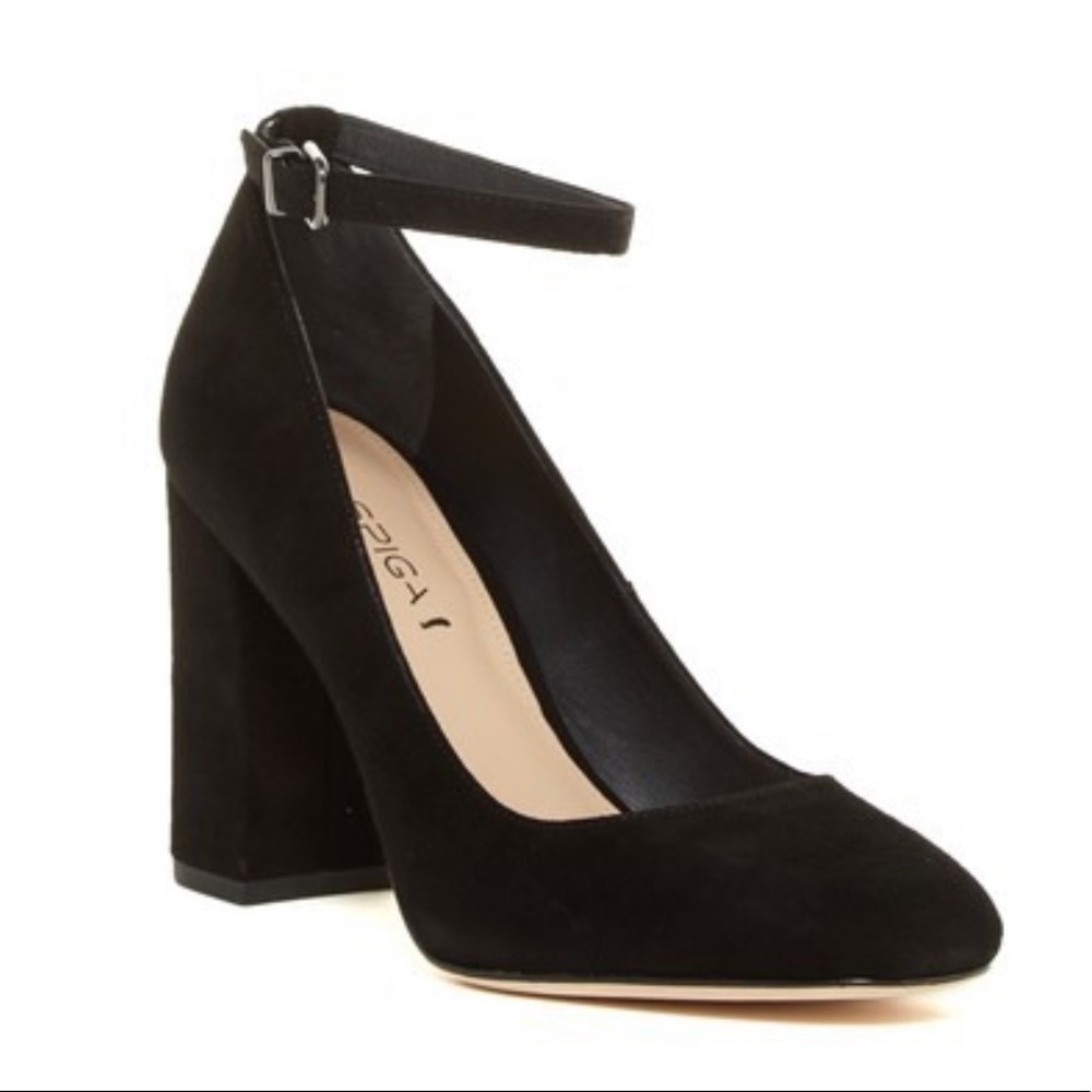 Via Spiga Selita Ankle Strap Pump Suede